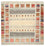 Gabbeh Teppich - Loribaft Indus quadratisch - 254 x 251 cm - hellbeige