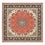 Perserteppich - Täbriz - Royal quadratisch - 204 x 200 cm - rot