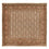 Perserteppich - Täbriz - Royal quadratisch - 200 x 199 cm - dunkelbeige