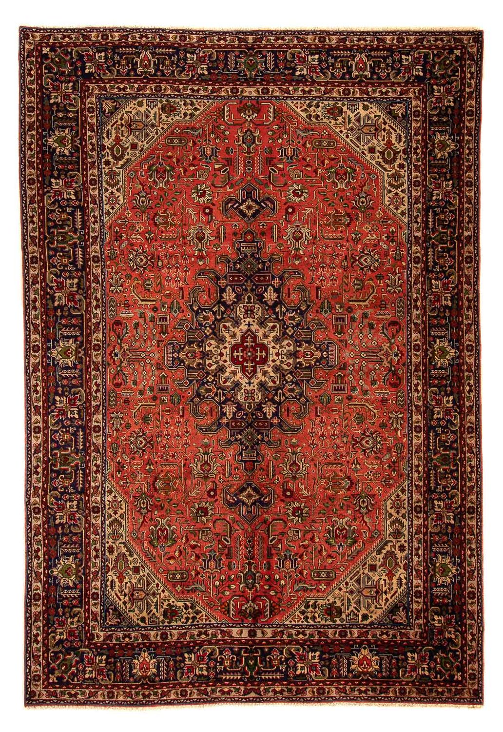 Perserteppich - Täbriz 295 x 195 cm - hellrot