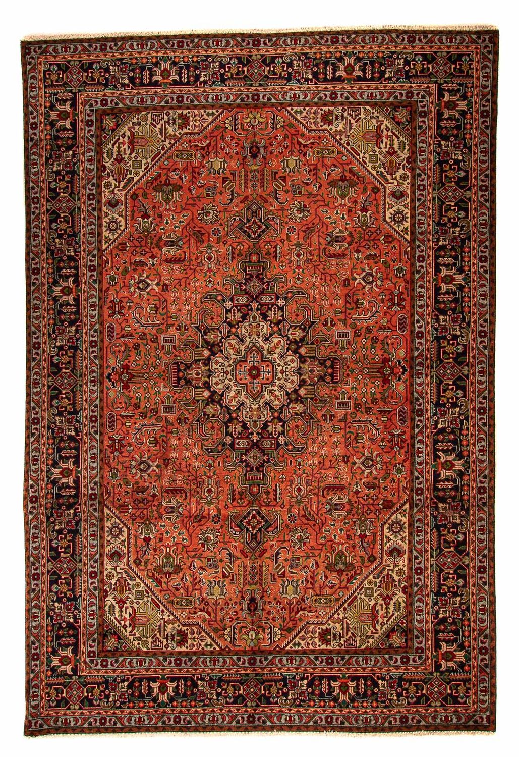 Perserteppich - Täbriz 295 x 195 cm - hellrot