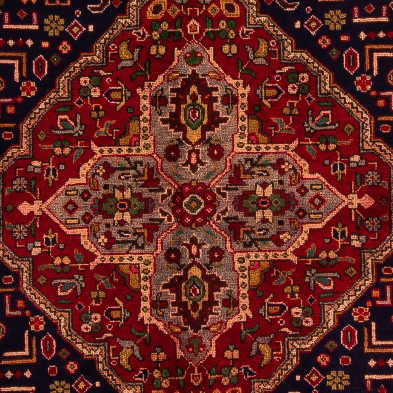 Perserteppich - Täbriz 297 x 197 cm - dunkelblau