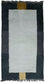 Nepal Teppich 140 x 70 cm - hellblau
