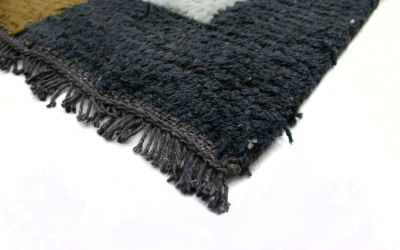 Nepal Teppich 140 x 70 cm - hellblau