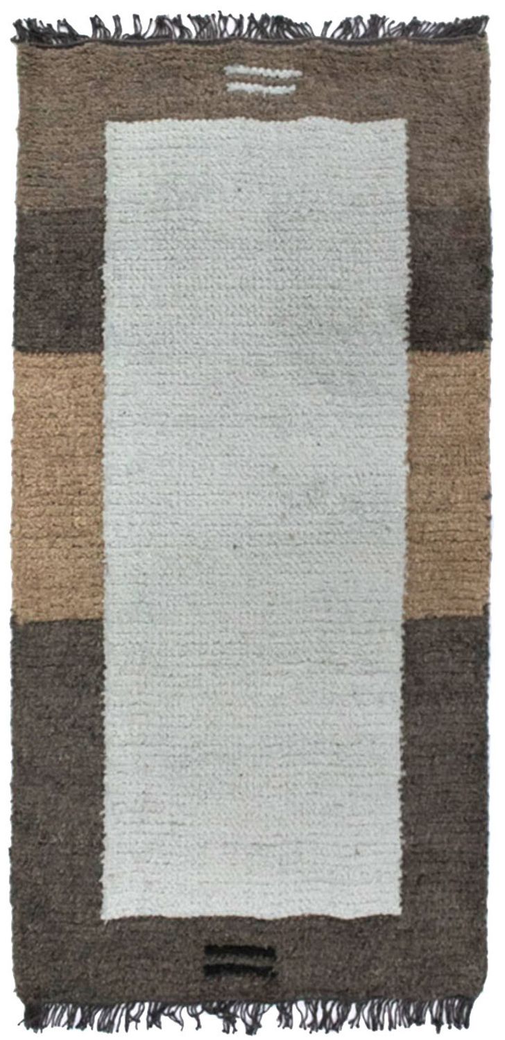 Nepal Teppich 140 x 70 cm - beige