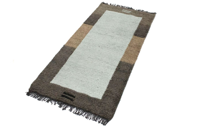Nepal Teppich 140 x 70 cm - beige
