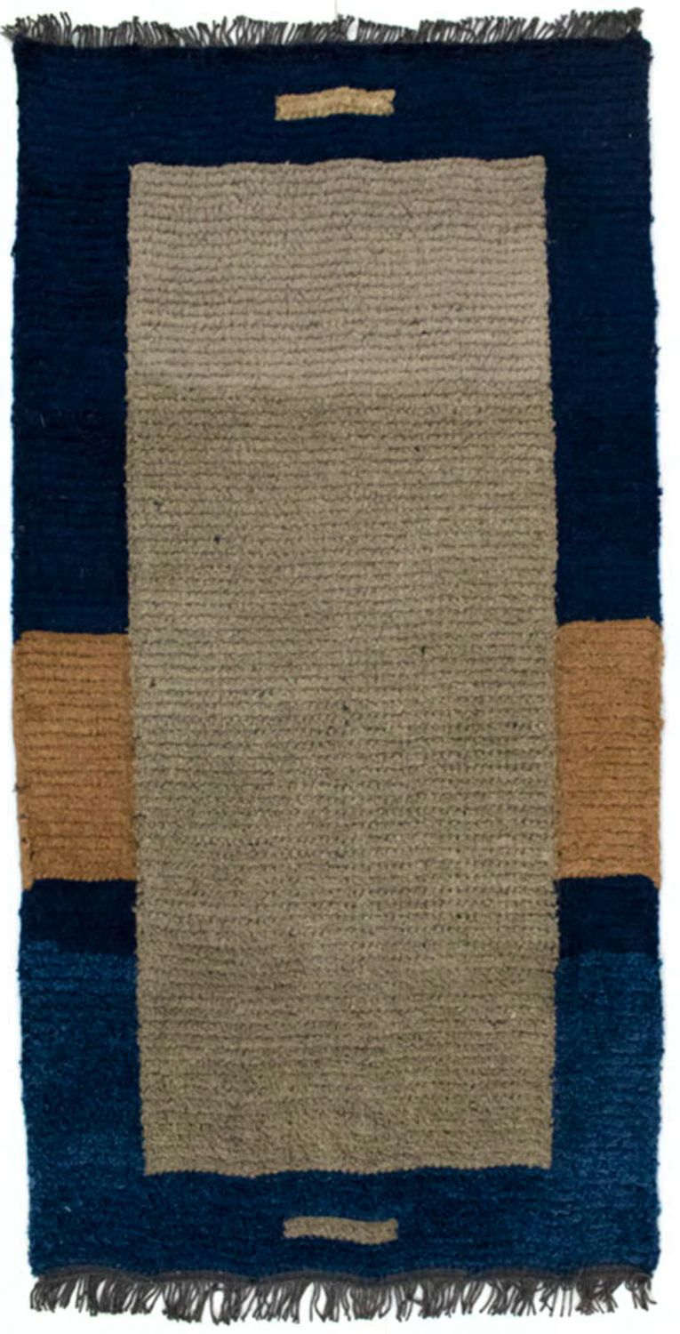 Nepal Teppich 140 x 70 cm - braun