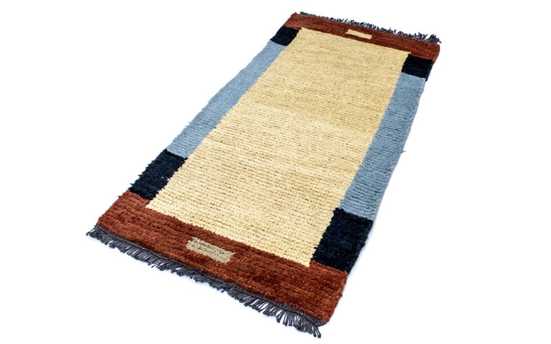 Nepal Teppich 140 x 70 cm - beige