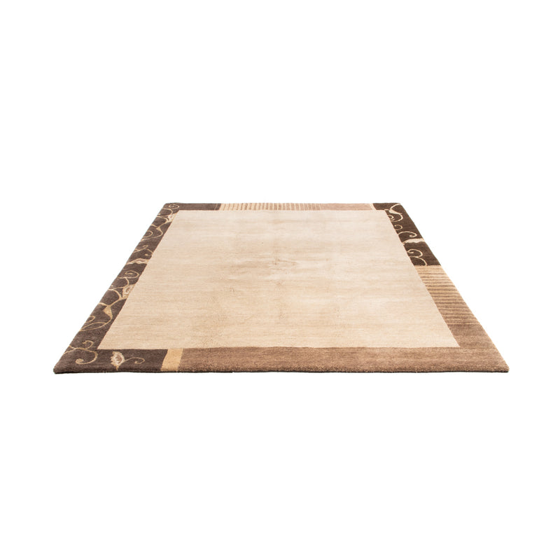Nepal Teppich - Royal quadratisch  - 204 x 198 cm - beige