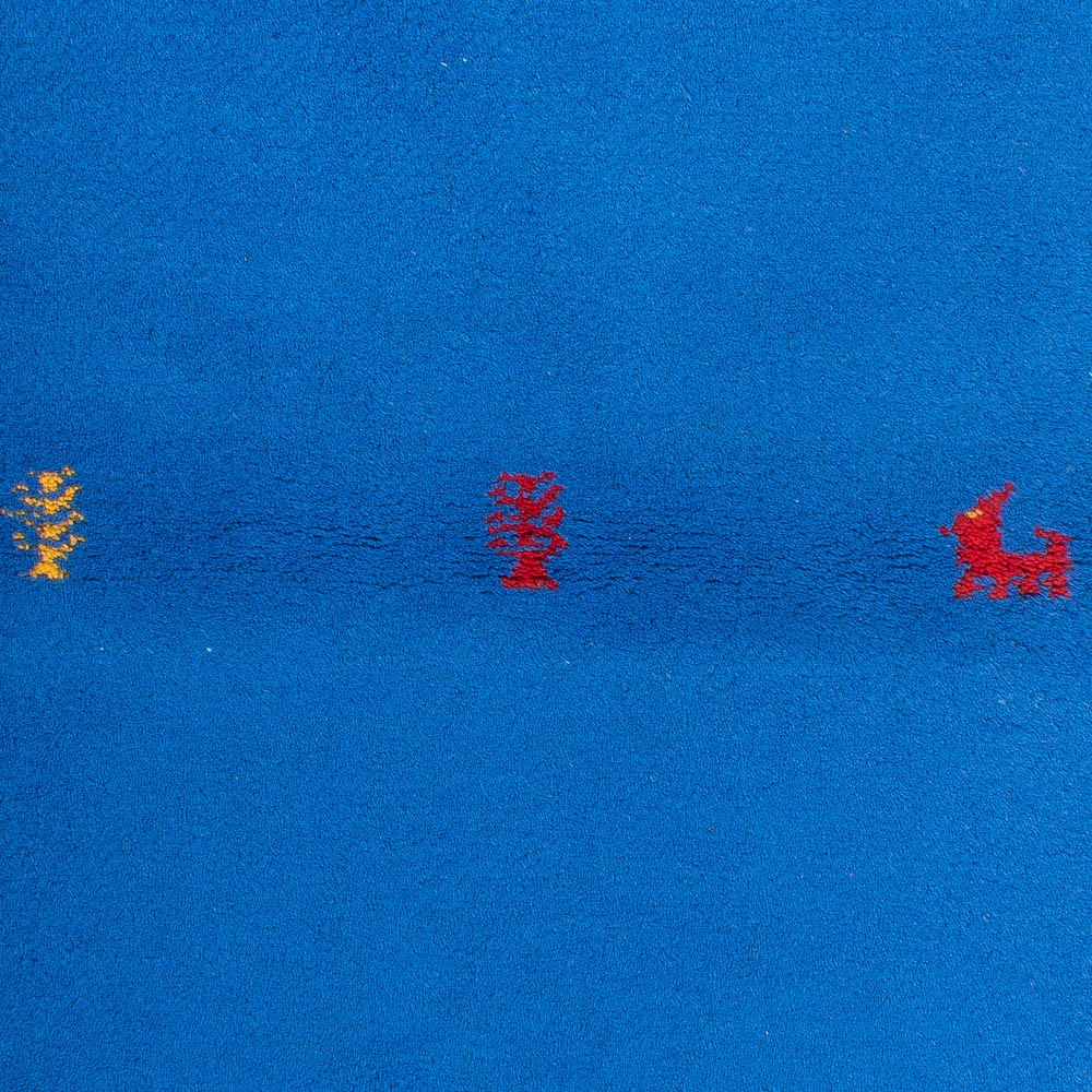 Gabbeh Teppich - Indus - 160 x 90 cm - blau