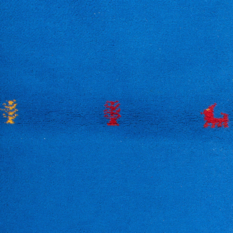 Gabbeh Teppich - Indus - 160 x 90 cm - blau
