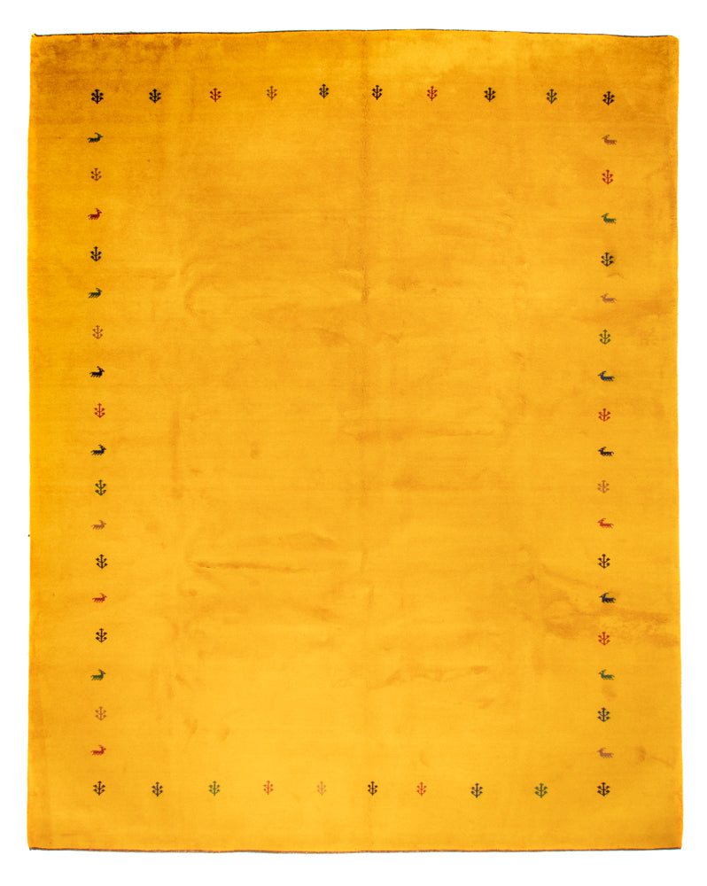 Gabbeh Teppich - Indus - 388 x 299 cm - gelb