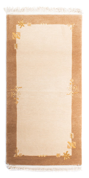 Nepal Teppich - Royal - 143 x 73 cm - beige