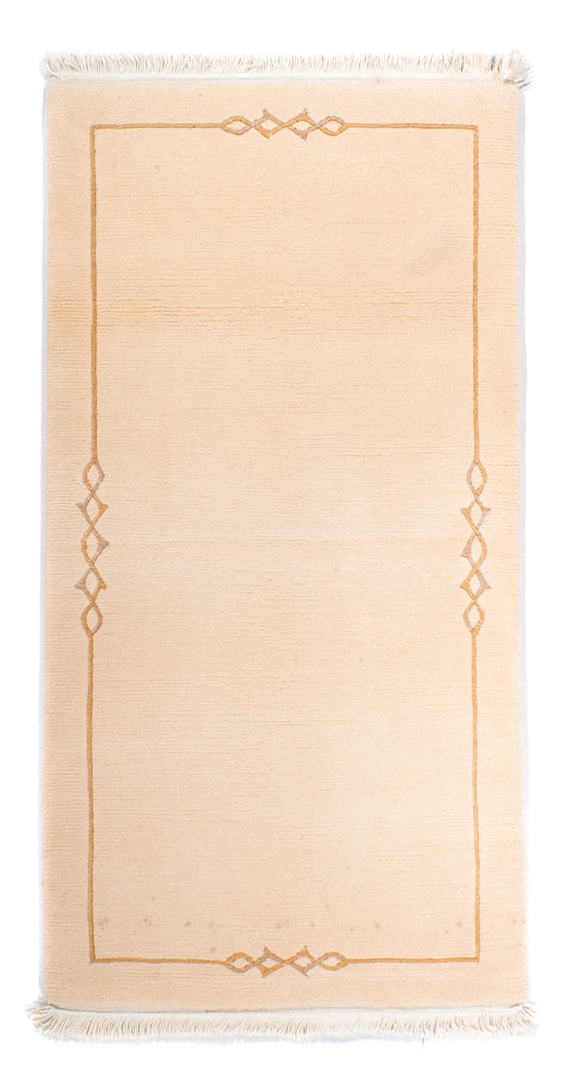 Nepal Teppich - Royal - 141 x 72 cm - beige