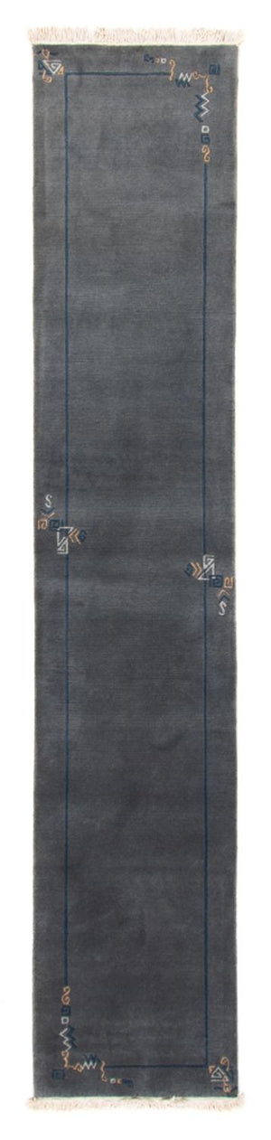 Läufer Nepal - 330 x 71 cm - blau