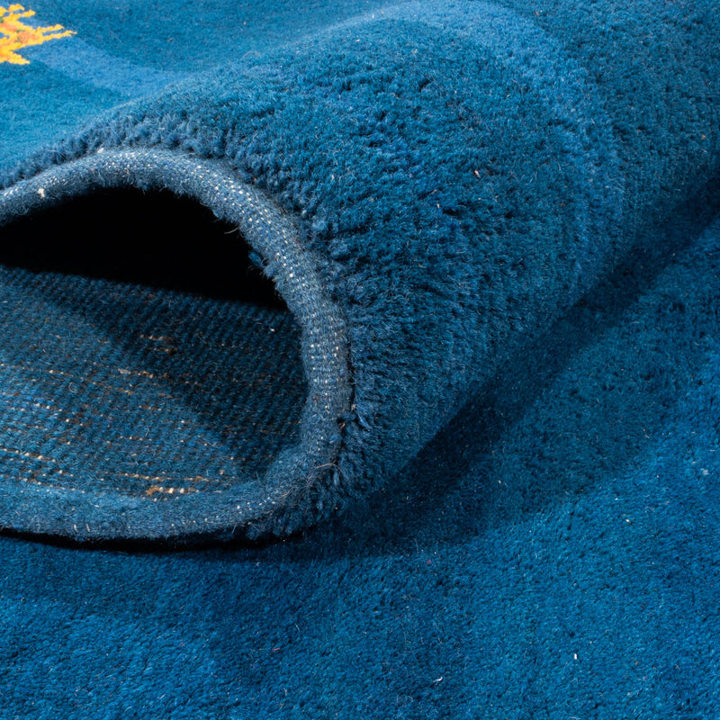 Gabbeh Teppich - Indus quadratisch  - 255 x 250 cm - blau