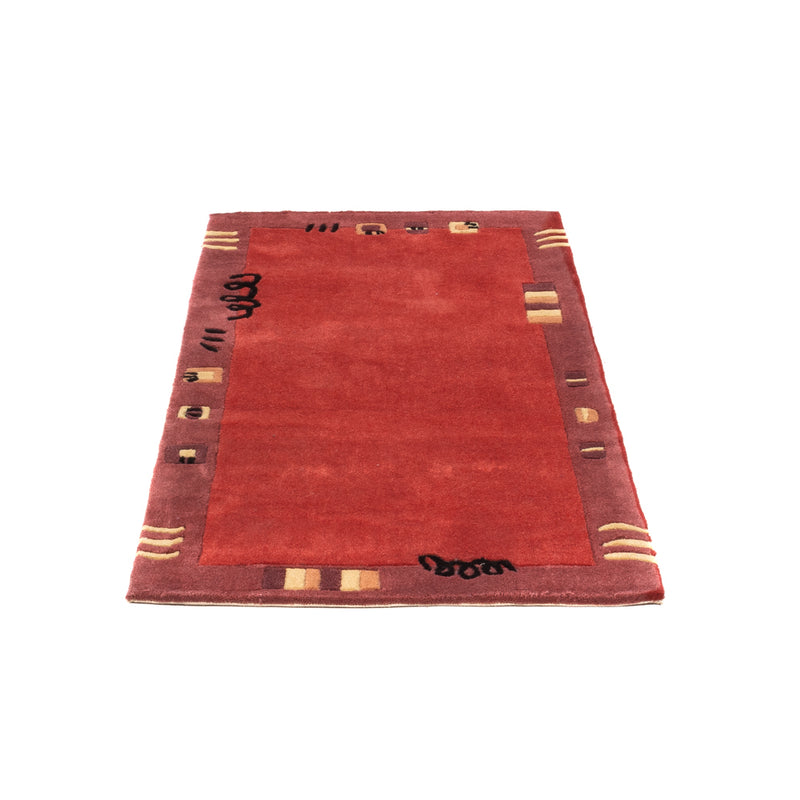 Moderner Teppich - 140 x 70 cm - rot