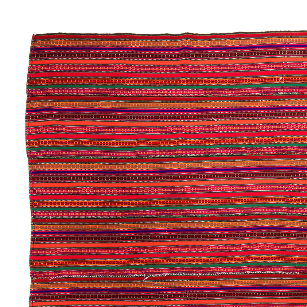Kelim Teppich - Old quadratisch  - 240 x 238 cm - rot
