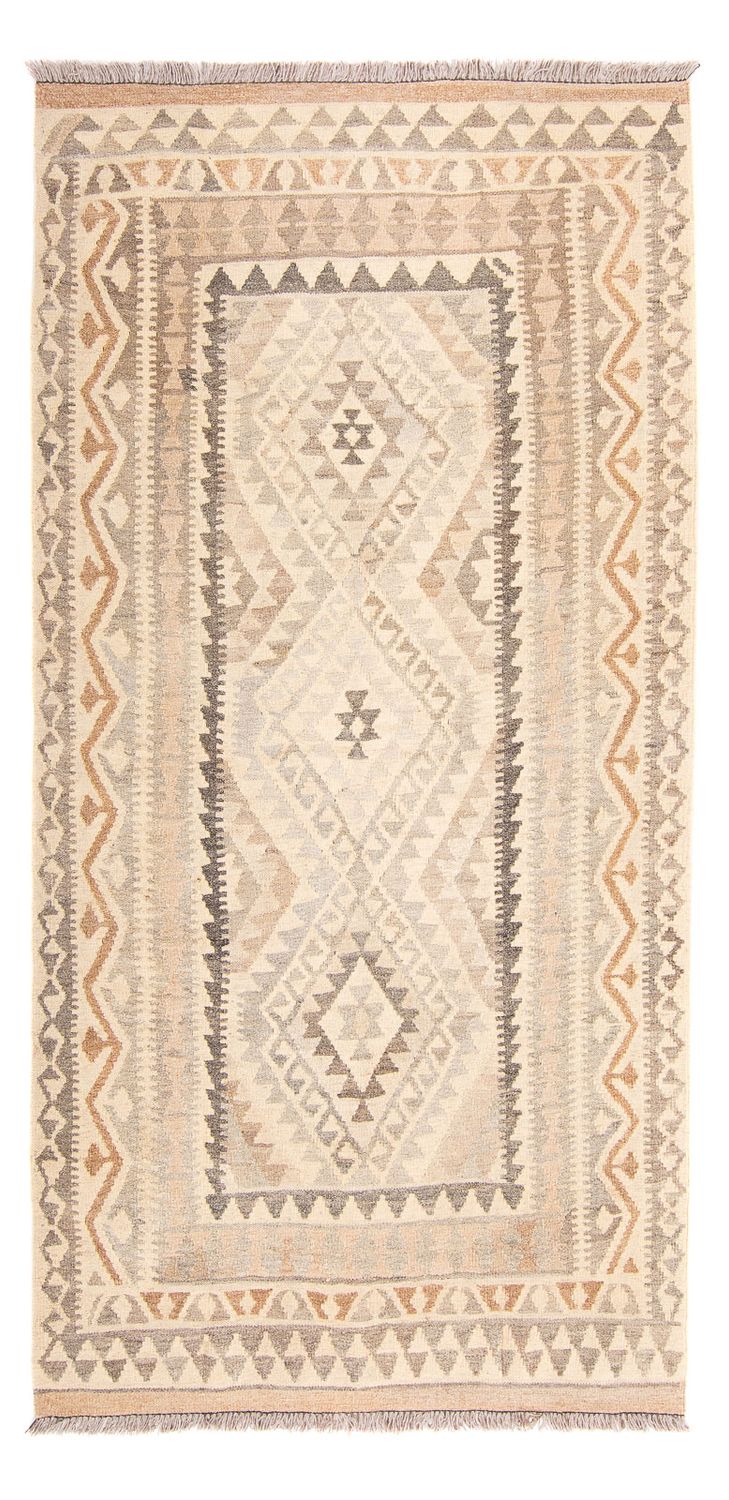 Kelim Teppich - Splash 203 x 121 cm - beige