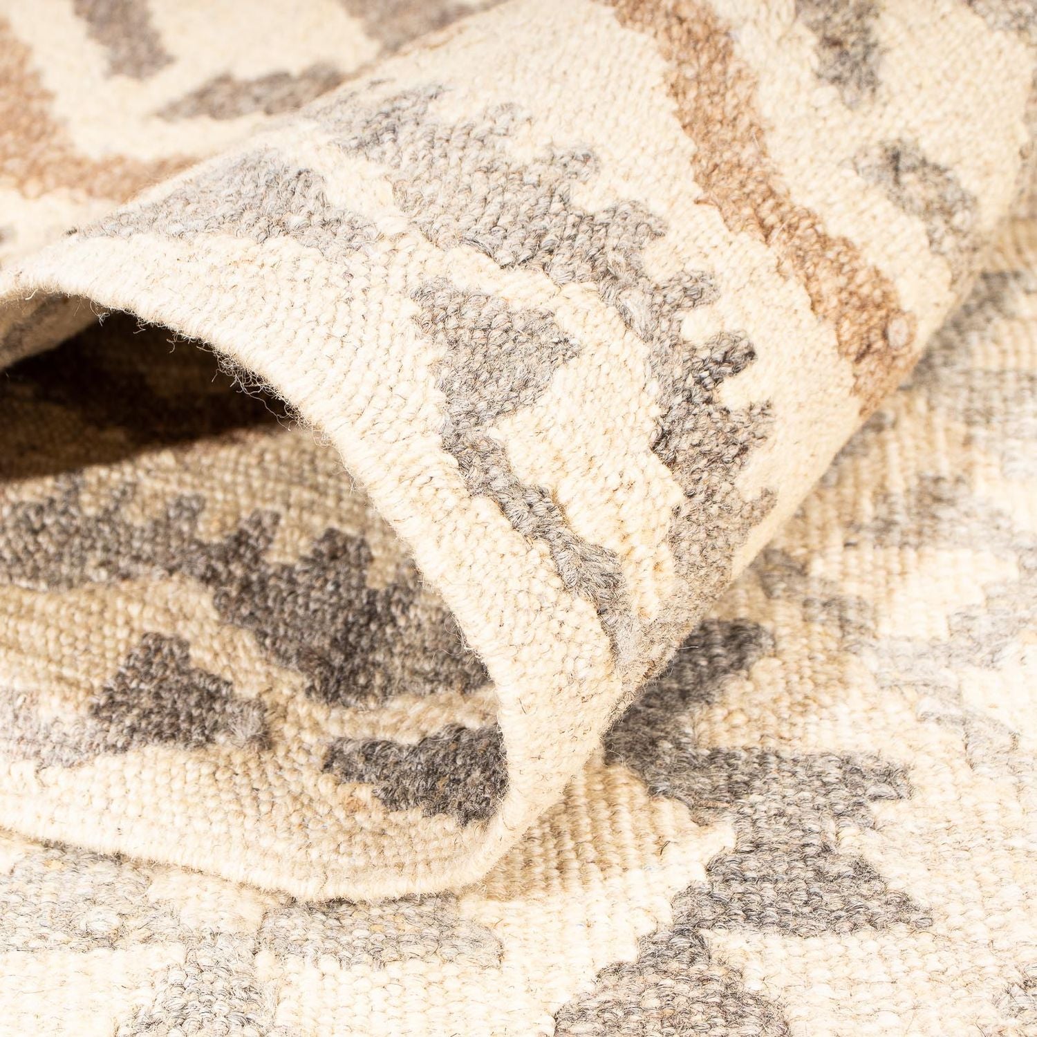 Kelim Teppich - Splash 203 x 121 cm - beige