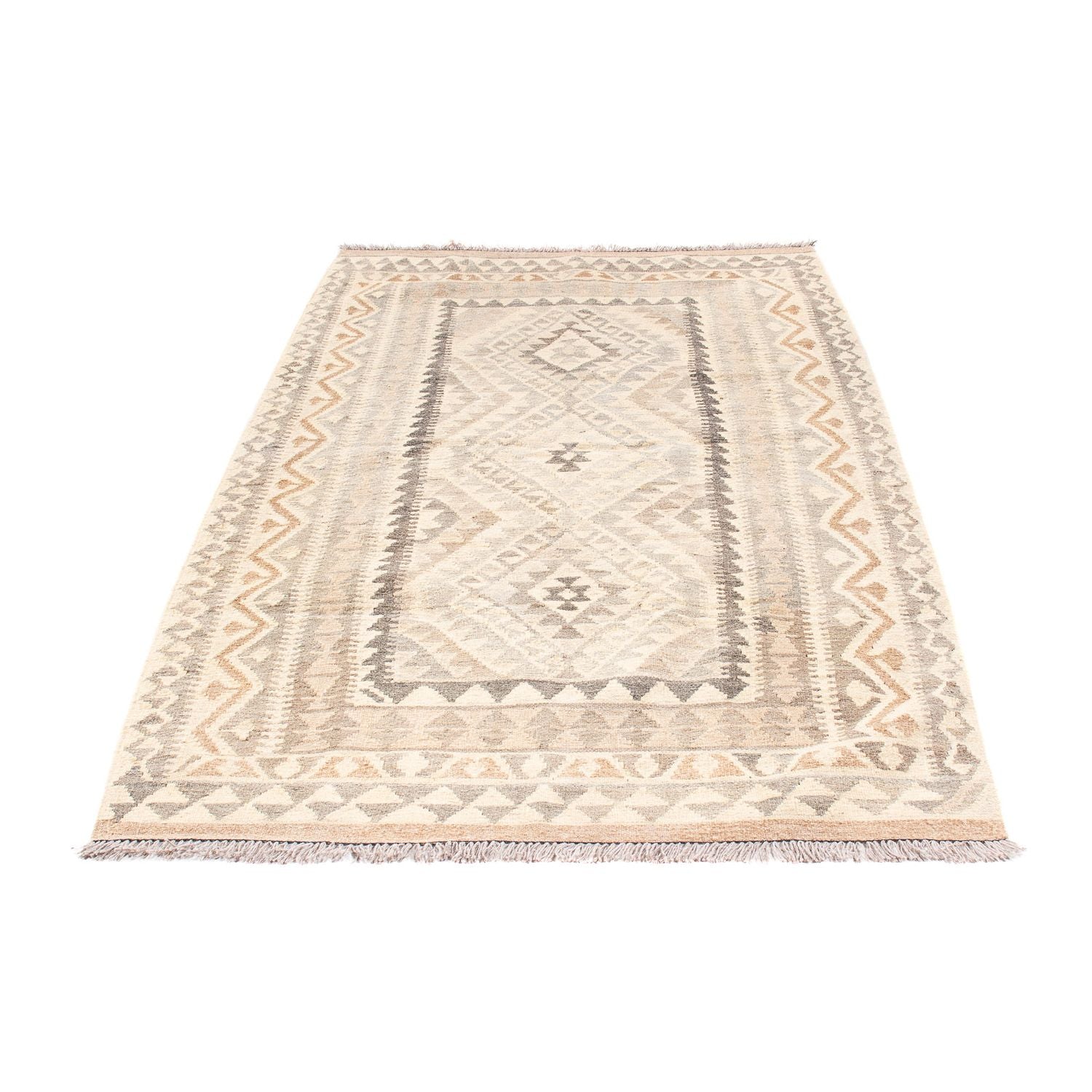 Kelim Teppich - Splash 203 x 121 cm - beige