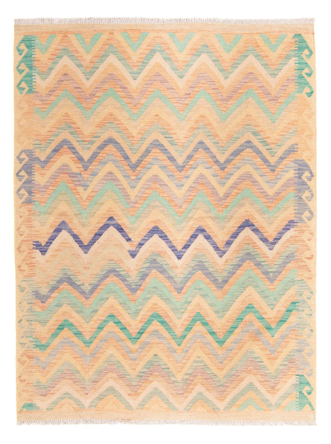 Kelim Teppich - Splash 203 x 152 cm - mehrfarbig