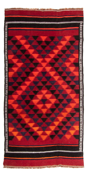 Kelim Teppich - Old 280 x 145 cm - mehrfarbig