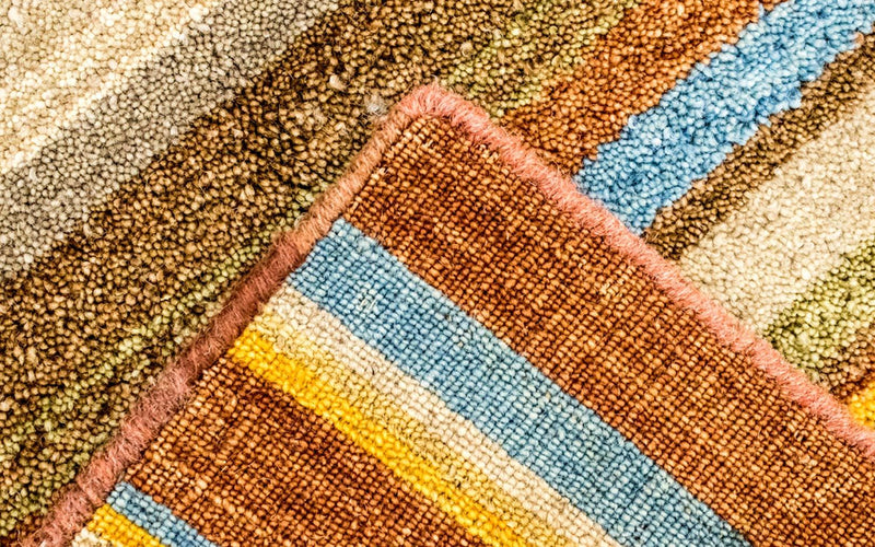 Wollteppich 225 x 162 cm Teppich Wohnzimmer