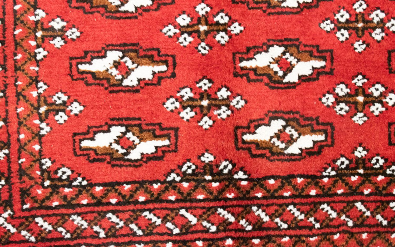Turkaman Teppich 100 x 50 cm - rot