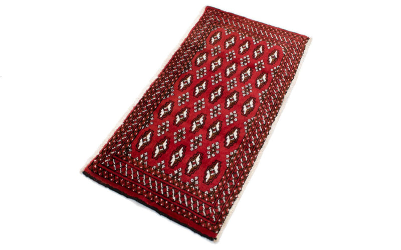 Turkaman Teppich 100 x 50 cm - rot