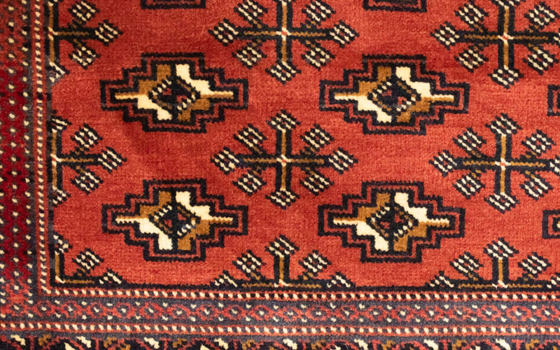 Turkaman Teppich 100 x 50 cm - rot