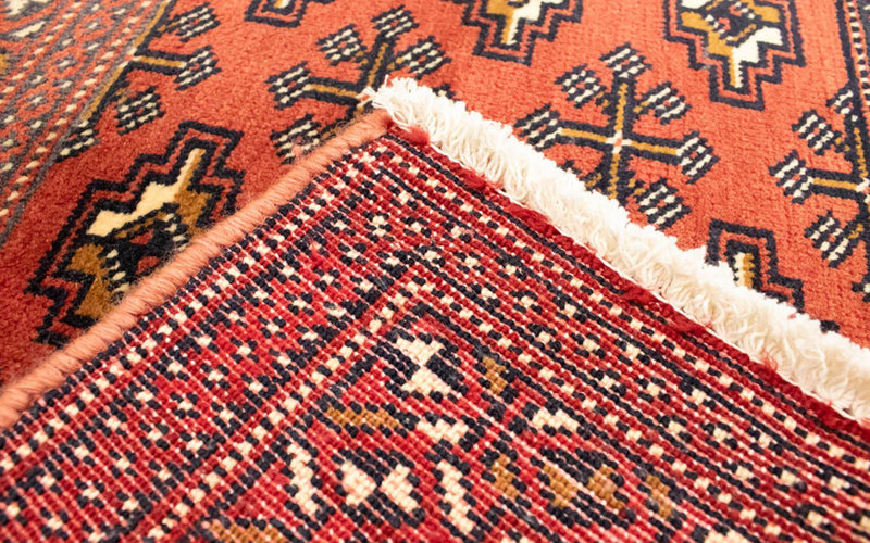 Turkaman Teppich 100 x 50 cm - rot
