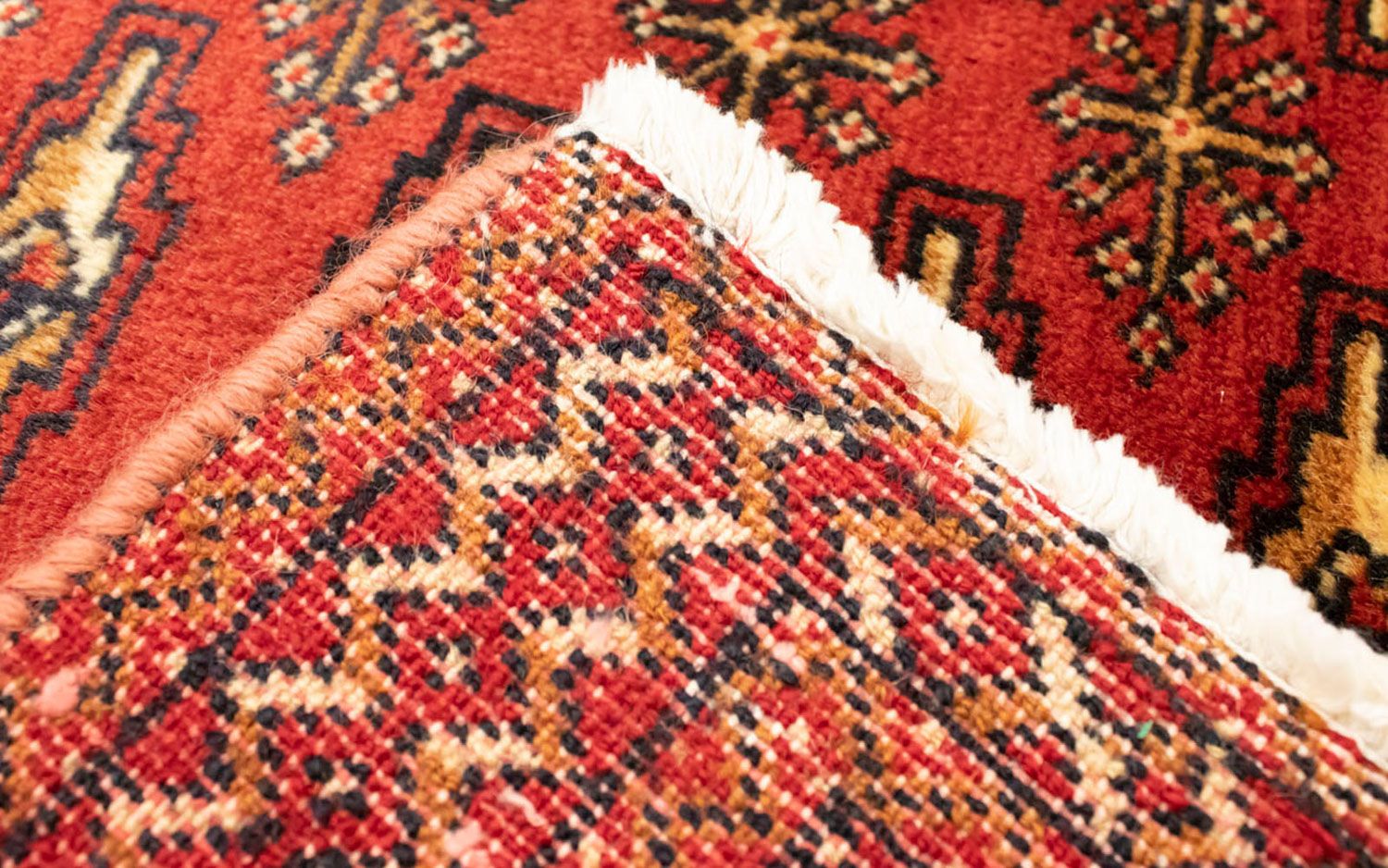 Turkaman Teppich 100 x 50 cm - rot
