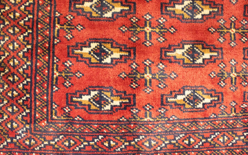 Turkaman Teppich 100 x 50 cm - rot