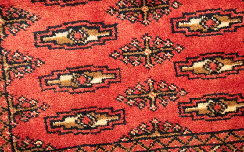 Turkaman Teppich 100 x 50 cm - rot