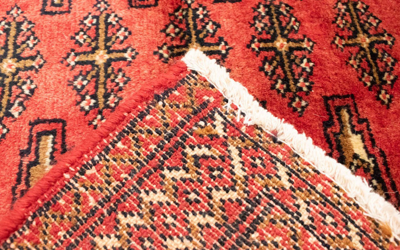 Turkaman Teppich 100 x 50 cm - rot