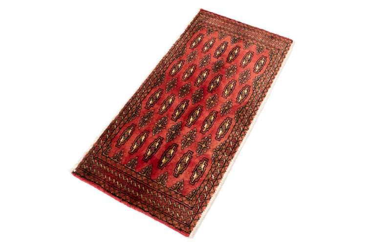 Turkaman Teppich 100 x 50 cm - rot