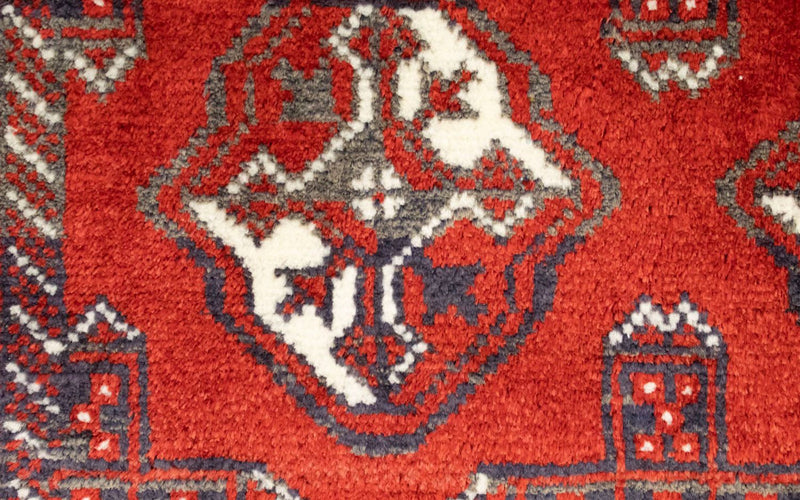 Turkaman Teppich 100 x 50 cm - rot