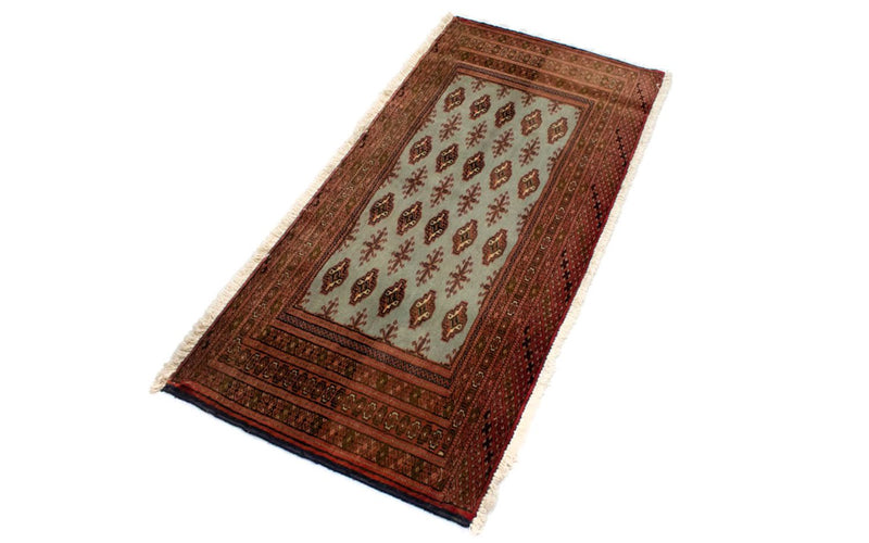 Turkaman Teppich 100 x 50 cm - rot