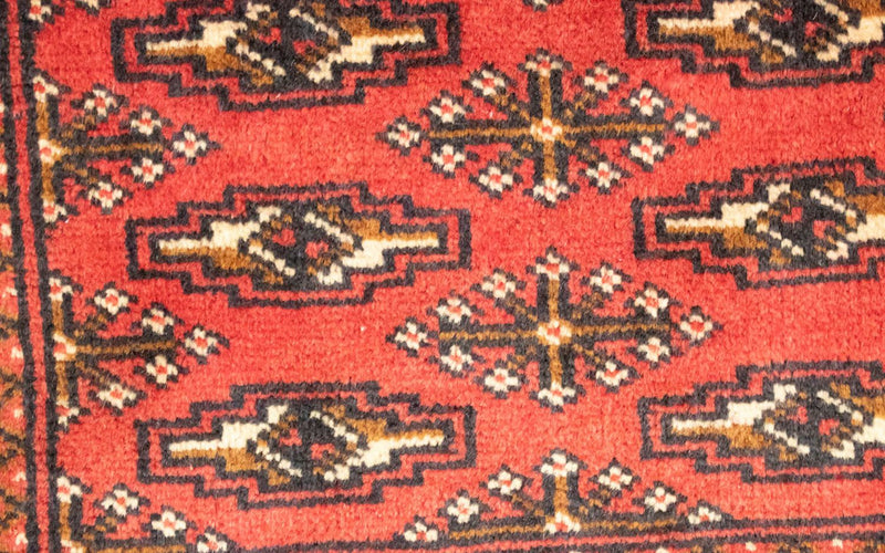 Turkaman Teppich 100 x 50 cm - rot