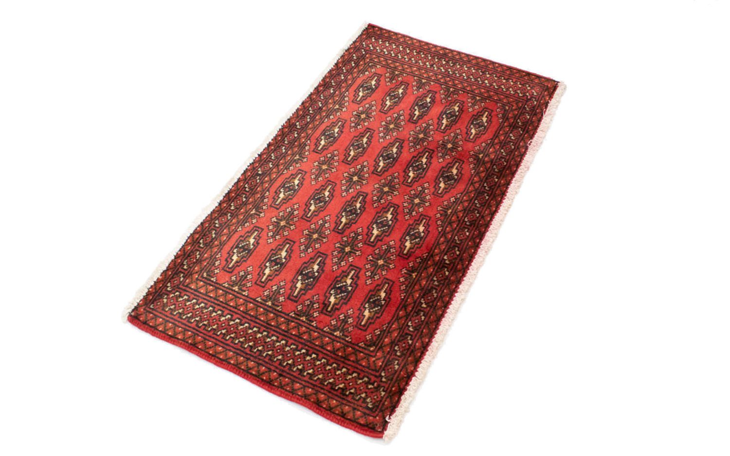 Turkaman Teppich 100 x 50 cm - rot