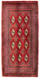 Turkaman Teppich 100 x 50 cm - rot