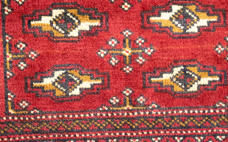 Turkaman Teppich 100 x 50 cm - rot