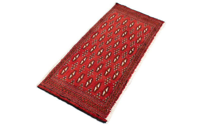 Turkaman Teppich 100 x 50 cm - rot