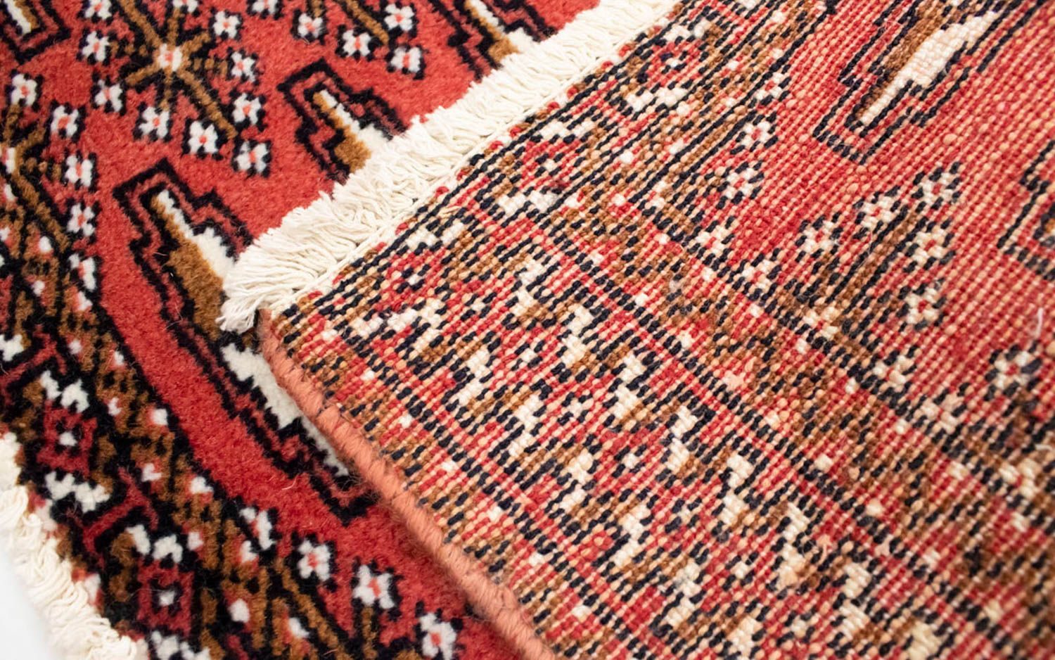 Turkaman Teppich 100 x 50 cm - rot