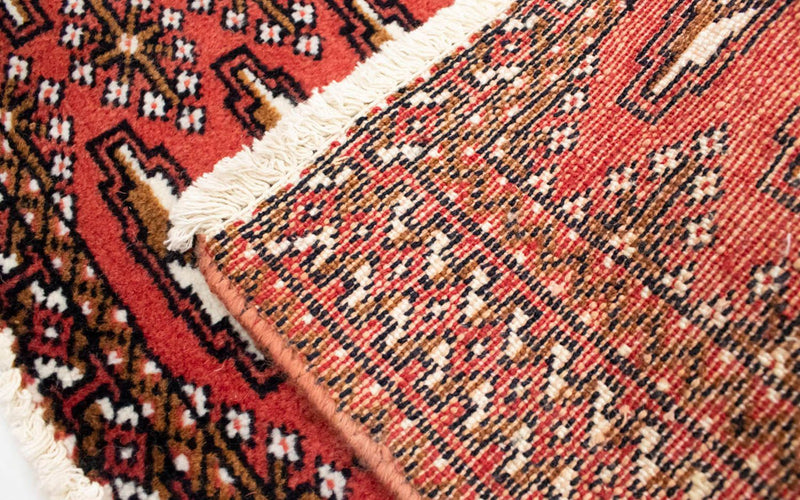 Turkaman Teppich 100 x 50 cm - rot