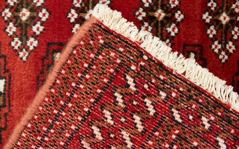 Turkaman Teppich 130 x 60 cm - rot
