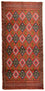 Turkaman Teppich 130 x 60 cm - orange