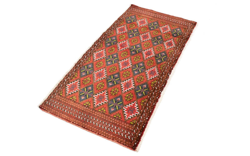 Turkaman Teppich 130 x 60 cm - orange
