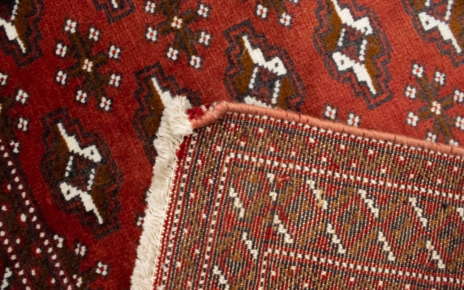 Turkaman Teppich 130 x 60 cm - rot